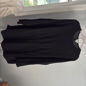 J. Jill Black Long Sleeve Tee Relaxed Fit